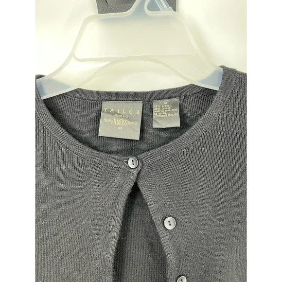 Taylor Clothing B MOSS Company Black Sweater Size M - Picture 2 of 3